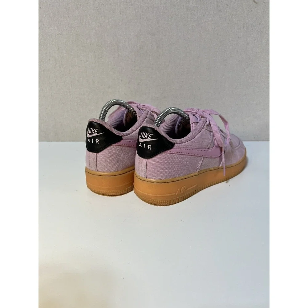 Nike Air Force 1 Low Womens‎ Size 7 Pink Canvas Gum Sole Streetwear Barbiecore